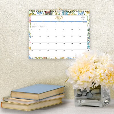 2026-2027 Blue Sky Wirebound Garden Flutter 8.75" x 11" Academic Monthly Wall Calendar, Assorted Colors (136694-A27)