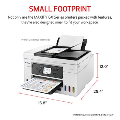 Canon MegaTank MAXIFY GX4020 Wireless Color All-in-One Inkjet Printer (5779C002)