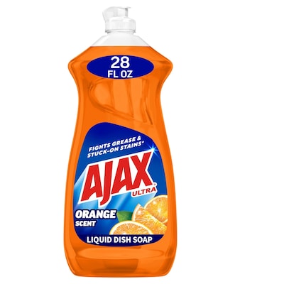 Ajax Ultra Triple Action Dish Soap, Orange, 28 oz. (144678)
