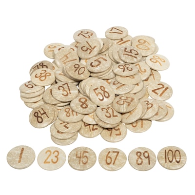 Ready2Learn Coconut Numbers, 1.5", Multicolored, 100/Set (CE-10007)