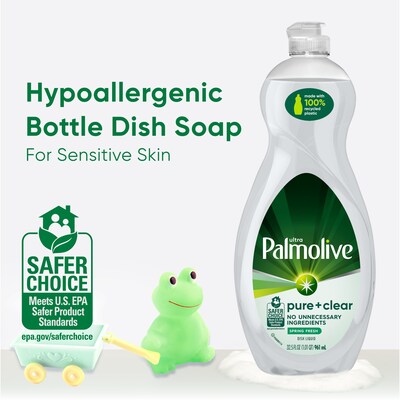 Palmolive Ultra Pure + Clear Liquid Dish Soap, Spring Fresh Scent, 32.5oz. (US04272A)