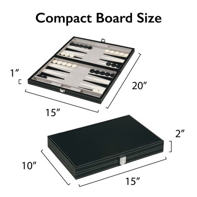 Mainstreet Classics Classic 15" Backgammon Set (55-0619)
