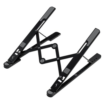 Scapade AirStand Pro Adjustable Travel Stand for Laptops, Black (S-FOLS2)