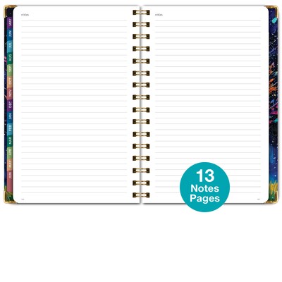 2026-2027 Excello Brands 8" x 5.5" Academic Weekly & Monthly Planner, Paperboard Cover, Black Tree Seasons (FSHN-AY26-58-32)