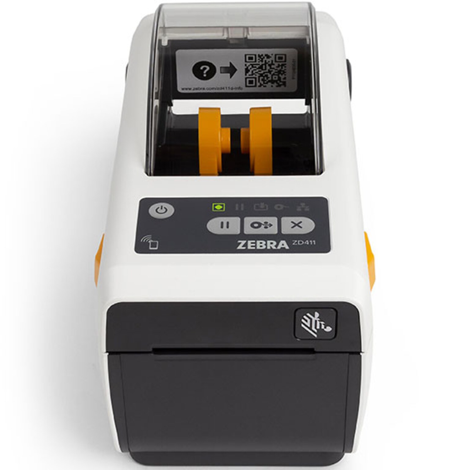 Zebra ZD4AH23-D01W01EZ ZD411-HC Direct Thermal Printer, USB Bluetooth Wi-Fi, White