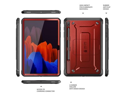 SUPCASE Unicorn Beetle Pro Rugged Case for Galaxy Tab S8 Ultra, Metallic Red (Red SUP-2022TabS8Ultra-14.6-UBPro-SP-Ruddy)
