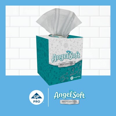 Angel Soft Professional Series Standard Facial Tissues, 2-Ply, 96 Sheets/Box, 36 Boxes/Pack (46580)
