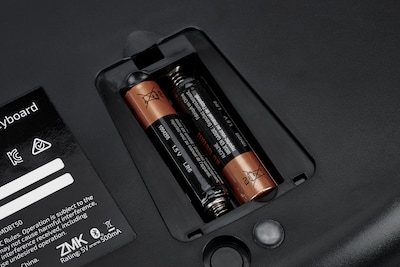 Kinesis mWave Mechanical Wireless Keyboard, Tactile Switch, Black (KB150P-TAC)