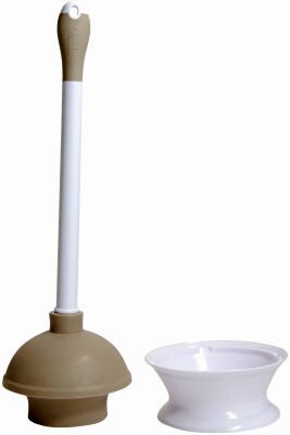 Quickie Plastic Toilet Plunger with Caddy, Multicolor (360MB)