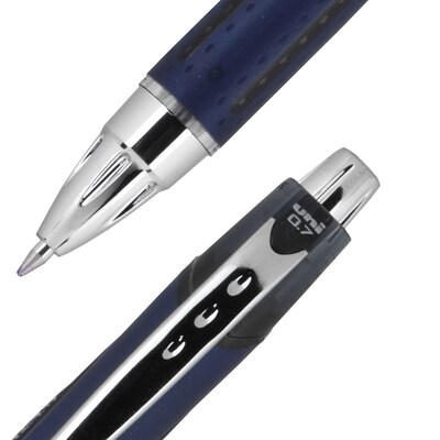 uni-ball Jetstream RT Retractable Ballpoint Pens, Fine Point, 0.7mm, Black Ink, Dozen (62152)