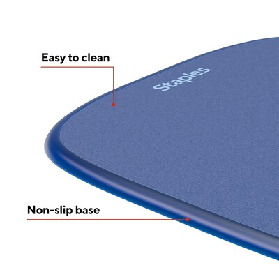 Quill Brand ® Gel Mouse Pad/Wrist Rest Combo, Blue Crystal (18259)