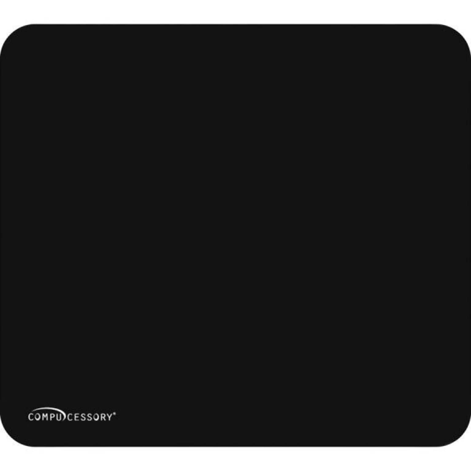 Compucessory Economy Mouse Pad, Black, 9 1/2 x 8 1/2