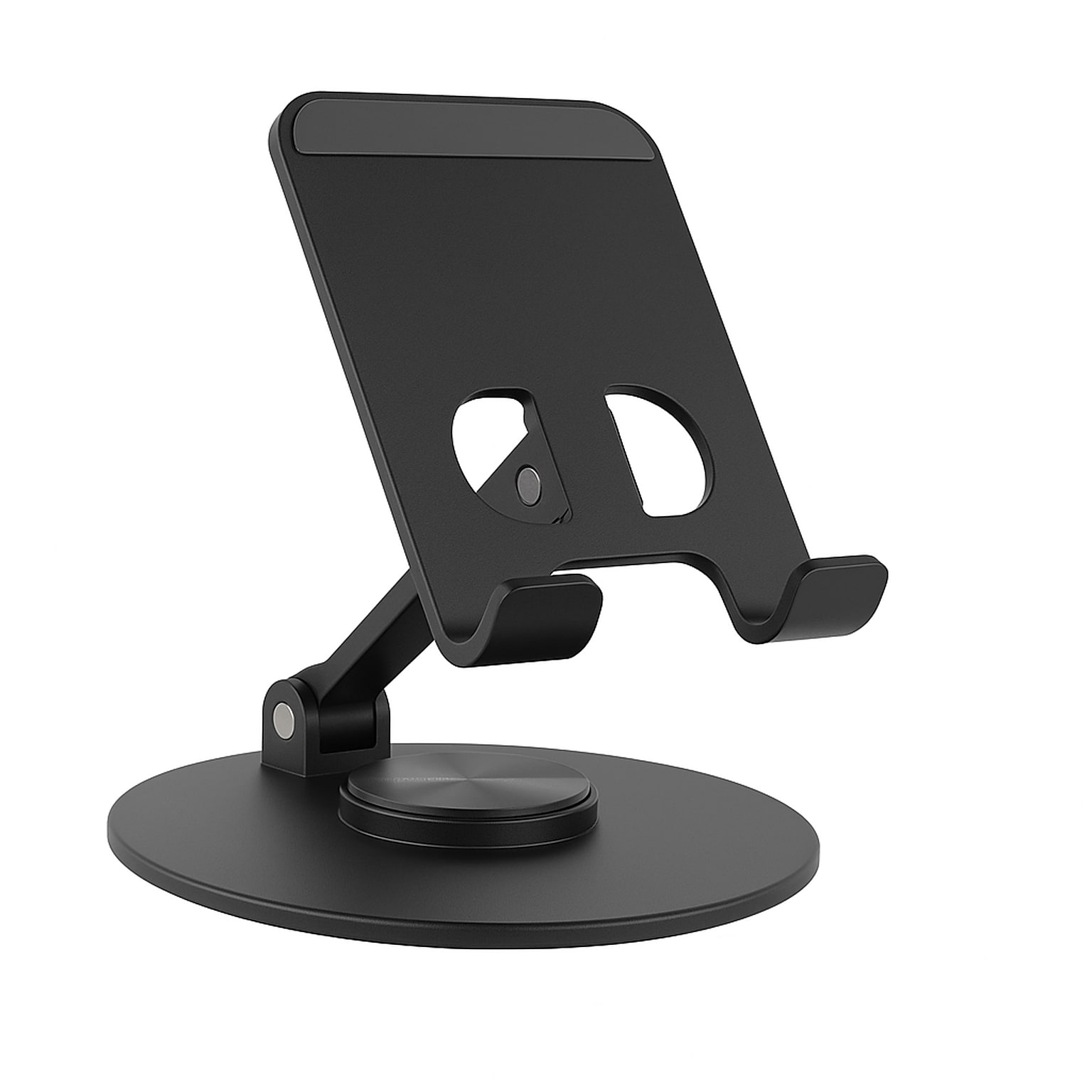Uncaged Ergonomics 360° Swivel Rotating Adjustable Cell Phone Stand for Desk, Black (SPS-BLACK)