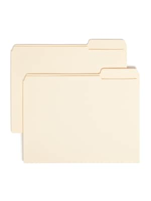 Smead File Folders, Reinforced 1/3-Cut Tab Right Position, Letter Size, Manila, 100/Box (10337)