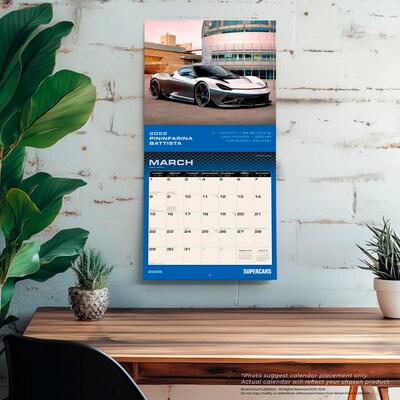 2026 BrownTrout Supercars 12" x 12" Monthly Wall Calendar (9798330705733)