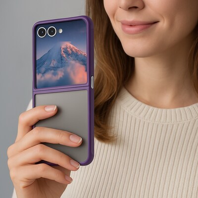 SaharaCase Venture Series Slim Case for Galaxy Z Flip7, Purple Orchid (CP00858)