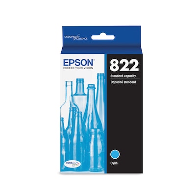 Epson T822 Cyan Standard Yield Ink Cartridge (T822220-S)