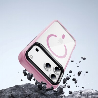 SaharaCase Raider Series MagSafe Compatible Phone Case for iPhone 17 Pro Max, Shock Absorbing, Desert Rose (CP01012)