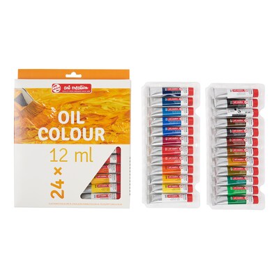 Talens Art Creation Oil Paint, Assorted Colors, 12mL, 24/Set (TLN9020124M)