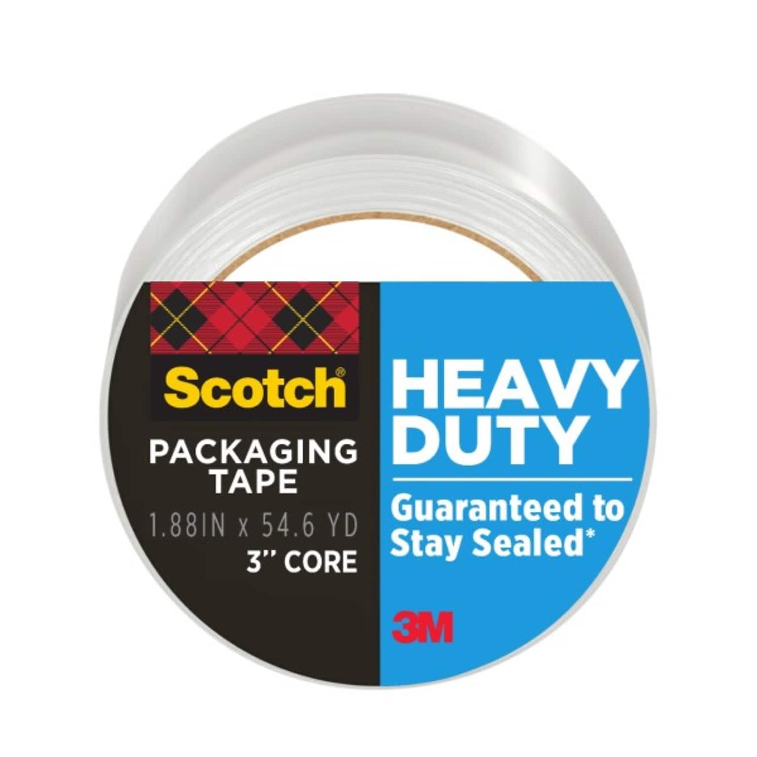 Scotch Heavy Duty Shipping Packing Tape, 1.88 x 54.6 yds., Clear (3850)