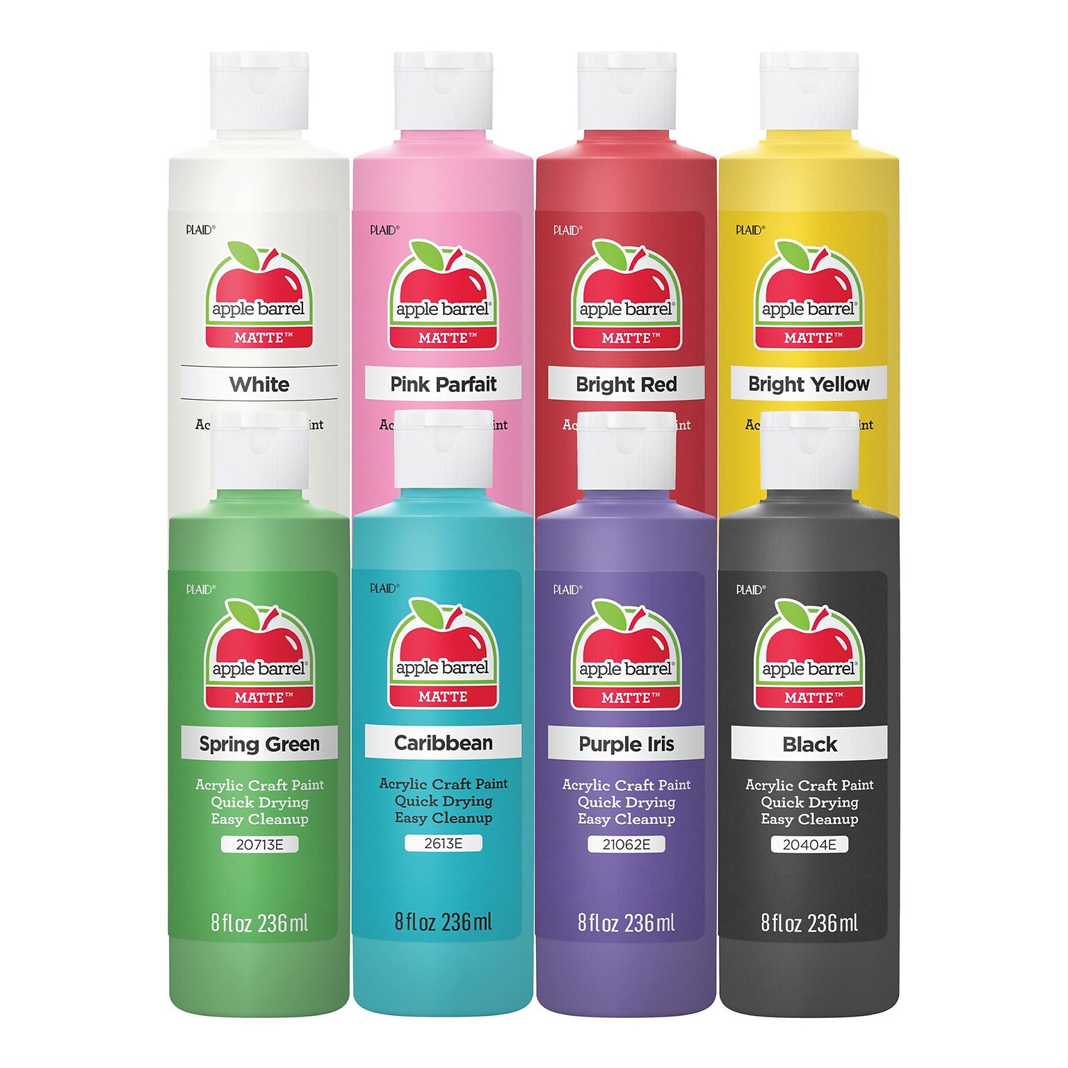 Apple Barrel Acrylic Paint Matte, 8oz., 8-Piece Set (APP13411)