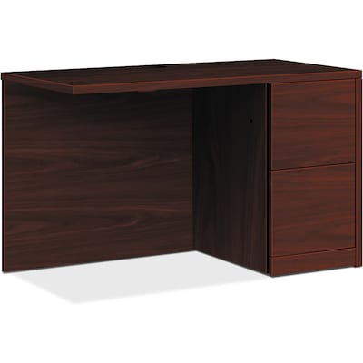 HON 10500 Series Right-Pedestal Return, 42W x 24D x 29.5H, Mahogany (HON105907RNN)