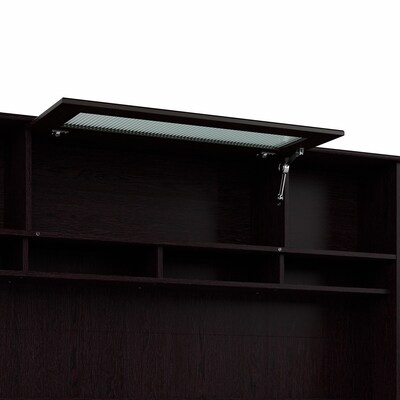 Bush Furniture Cabot 72"W Desktop Hutch, Espresso Oak (WC31873)