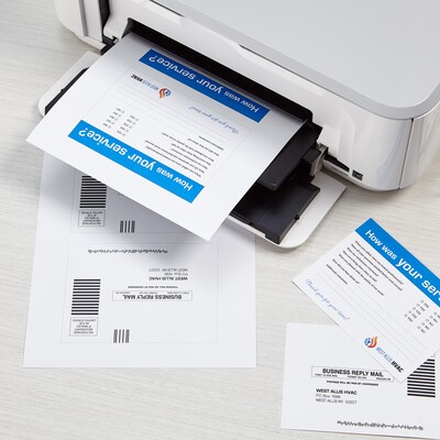 Exact Vellum Bristol 8.5" x 11" Cardstock Paper, 67 lbs., White, 250 Sheets/Ream, 8 Reams/Carton (80211)