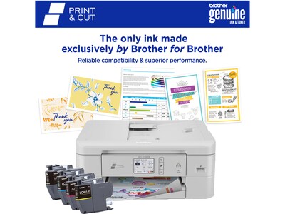 Brother Print & Cut MFC-J1800DW Wireless Color Inkjet Printer, All-In-One, Print, Scan, Copy, Fax