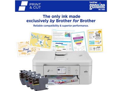 Brother Print & Cut MFC-J1800DW Wireless Color All-in-One Inkjet Printer w/ Auto Paper Cutter, Refresh Subscription Eligible