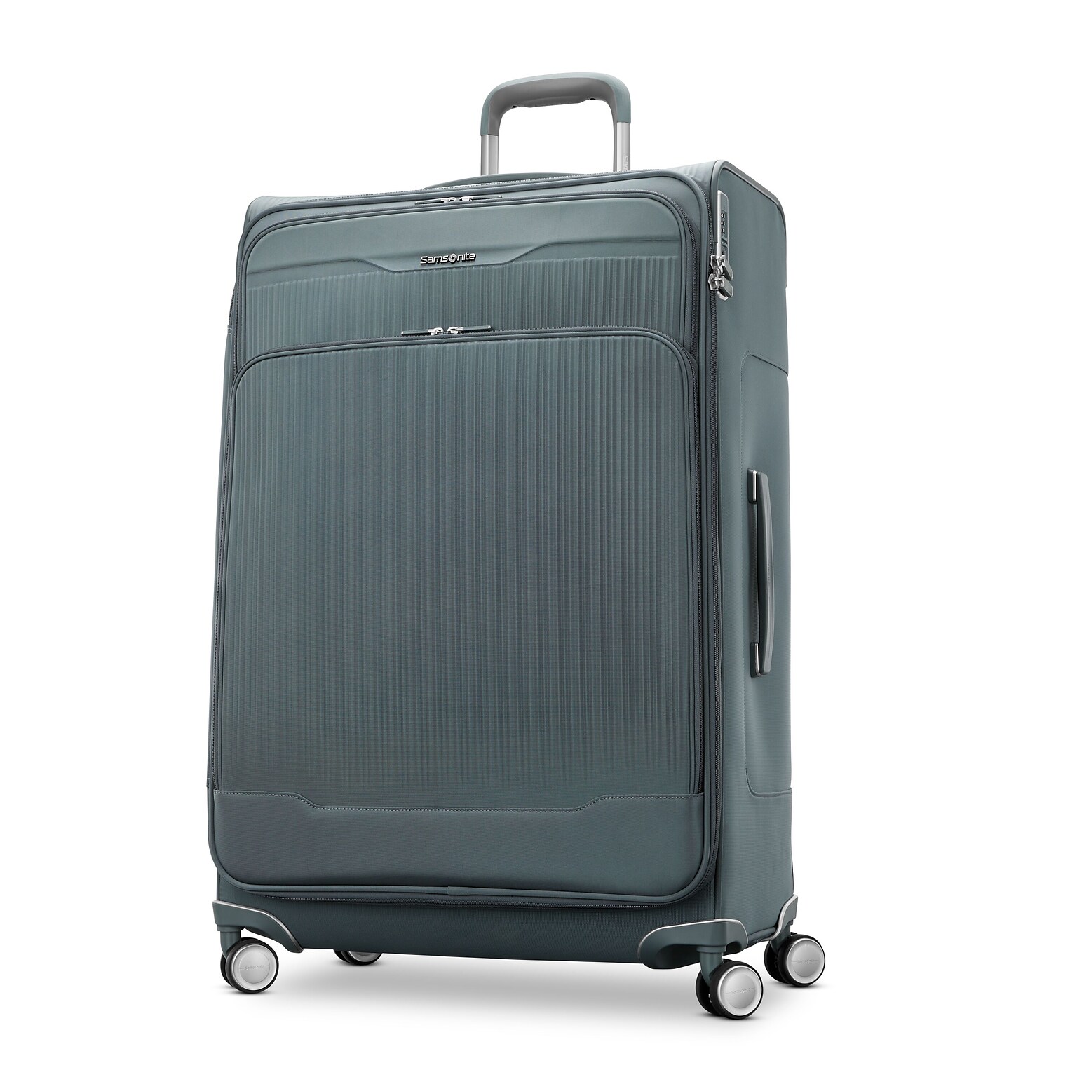Samsonite Silhouette 18 32 Checked Luggage with Spinner Wheels, Slate Blue (153641-E264)