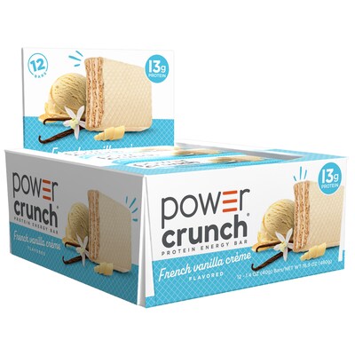 Power Crunch French Vanilla Protein Bar, 16.9 oz., 12 Bars/Box (XUS44276)