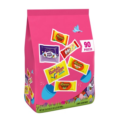 Hershey Assorted Chocolate Candy Variety Bag, 35.23 oz., 90 Pieces (HEC46179)