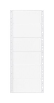 Avery Pin-Fed Continuous Form Computer Labels, 1 15/16" x 4", White, 1 Label Across, 5" Carrier, 5,000 Labels/Box (4022)