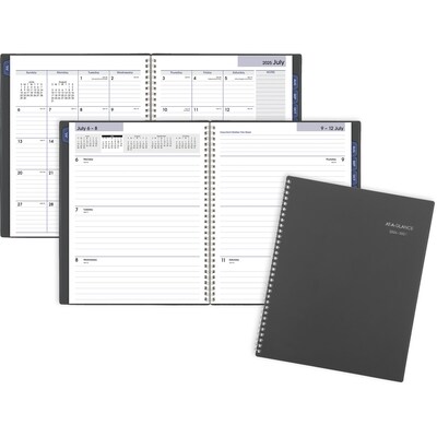 2026-2027 AT-A-GLANCE DayMinder 8.5 x 11 Academic Weekly & Monthly Planner, Plastic Cover, Charcoal (AYC545-45-27)