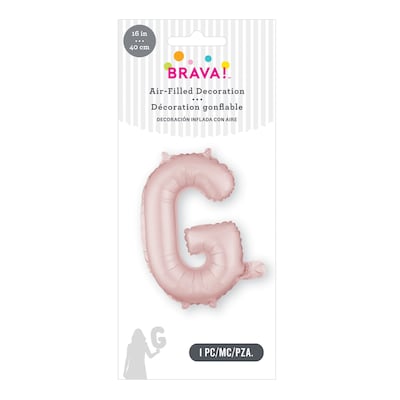 Party City (Air-Filled) 16 G Foil Balloon, Dusty Rose (AM 1 100074-92)
