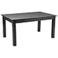 Flash Furniture HERCULES 60" Farm Dining Table, Black Wash (XAF60X38BK)