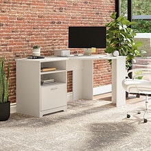 Bush Furniture Cabot 60 Corner Desk, White (WC31915K)