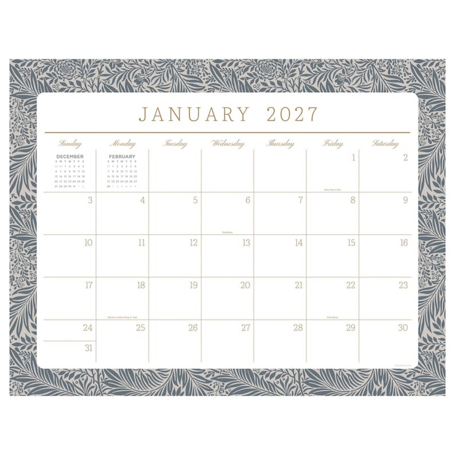 2027 TF Publishing Artisan Legacy 17 x 12 Monthly Desk or Wall Calendar, Multicolored (27-8502)
