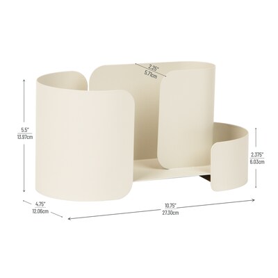 Mind Reader Metal Mountable Wall File, Tan (WALLCATCH-TAN)