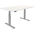 Fellowes Cambio 48W Electric Adjustable Standing Desk, White (9788001)