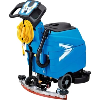 Global Industrial Electric Walk-Behind Corded Auto Floor Scrubber, 17 Cleaning Path (641410)