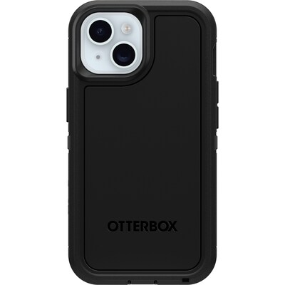 OtterBox Defender XT MagSafe Rugged Case for iPhone 15/14/13, Shock Absorbing, Black (77-92970)