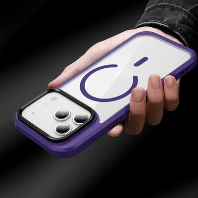 SaharaCase Raider Series MagSafe Phone Case for iPhone 17 Pro, Shock Absorbing, Purple Orchid (CP00982)