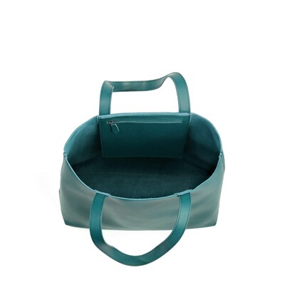 Francine Collections Made Easy Leather 15.6 Laptop Tote, Green (FCTGRMADE)