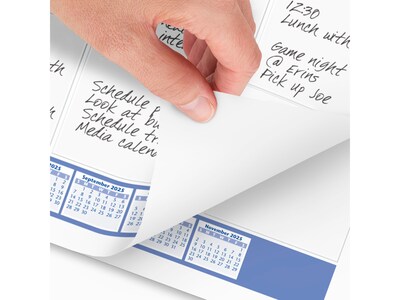 2025 AT-A-GLANCE 21.75" x 17" Monthly Desk Pad Calendar, White/Blue (SW200-00-25)