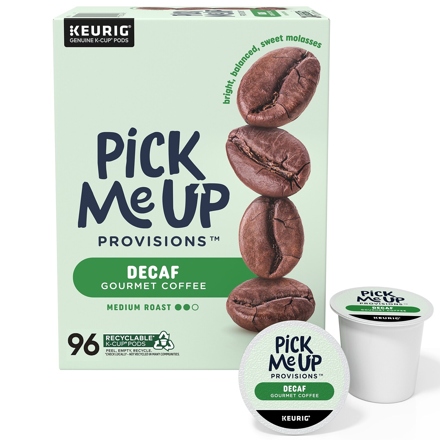 Pick Me Up Provisions™ Decaf Coffee Keurig® K-Cup® Pods, Medium Roast, 96/Carton (PM62435CT)