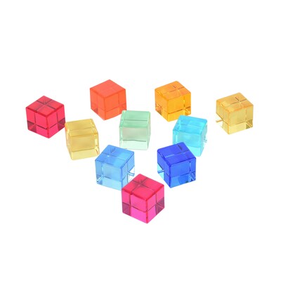 TickiT Gem Cubes, Multicolored, 10/Set (CTU73550)