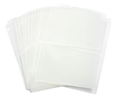 JAM Paper Plastic Binder Collection Pages, 9 1/8 x 11 3/8, 20 Sheets/Pack (287658323A)