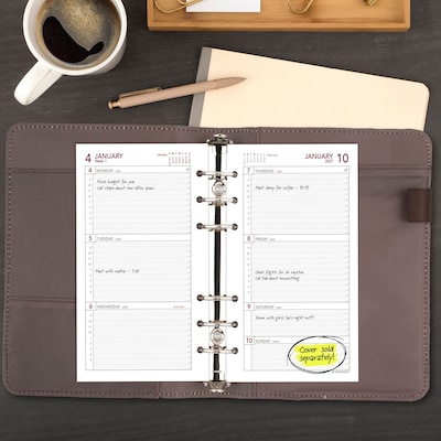 2027 AT-A-GLANCE 6.75" x 3.75" Weekly Planner Refill, White/Gray (063-285Y-27)